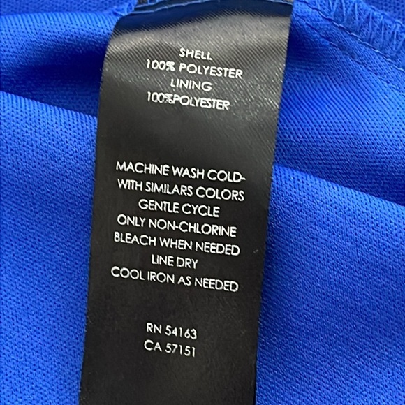 Jessica Howard Blue Floral Spring Dress With Self Tie Belt Fit & Flare Sz 10 - Picture 15 of 15